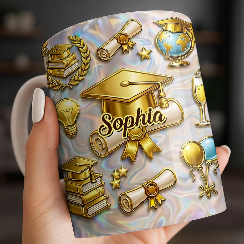 Personalized Graduation Mug Custom Coffee Gift for Grads Edge-to-edge Mug GradoCreations