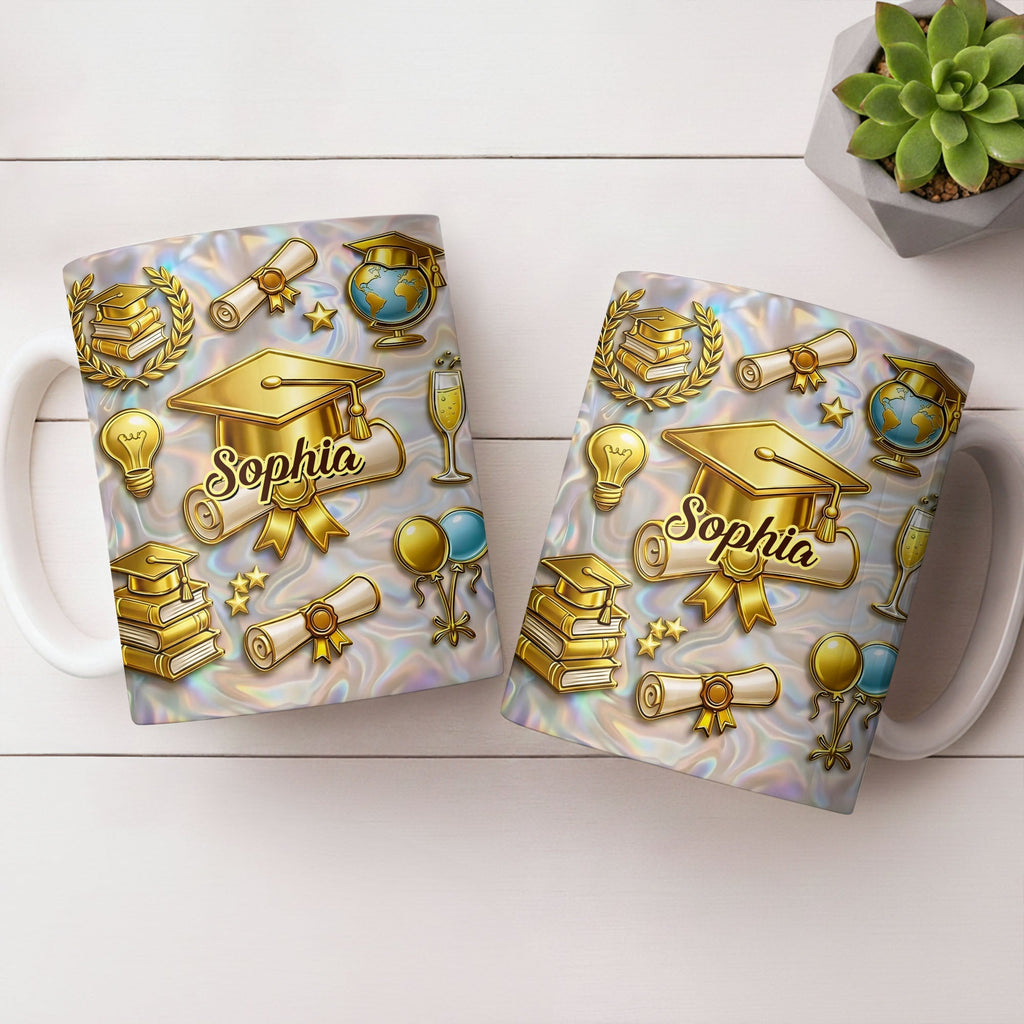 Personalized Graduation Mug Custom Coffee Gift for Grads Edge-to-edge Mug GradoCreations