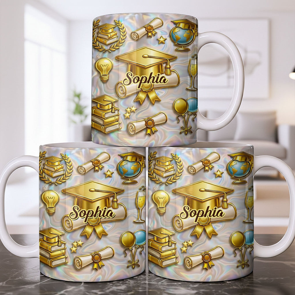 Personalized Graduation Mug Custom Coffee Gift for Grads Edge-to-edge Mug GradoCreations