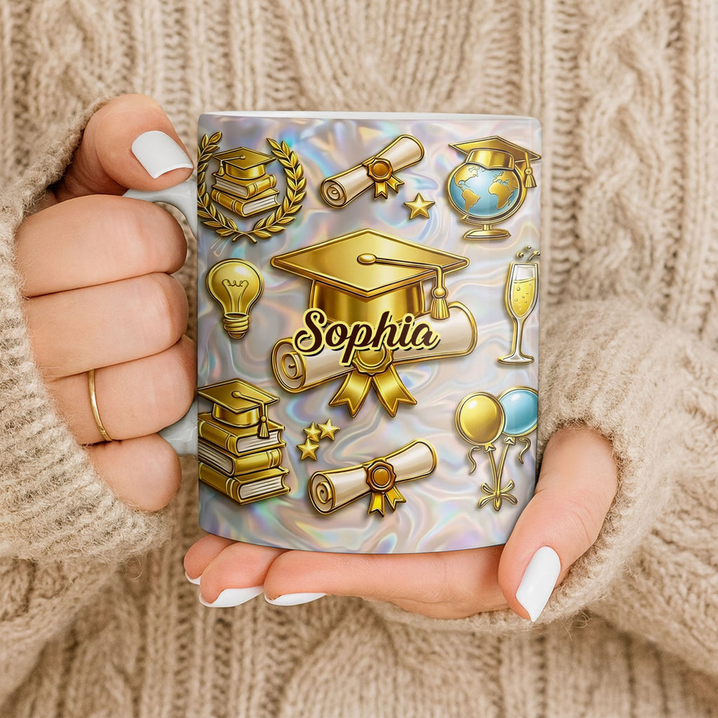 Personalized Graduation Mug Custom Coffee Gift for Grads Edge-to-edge Mug GradoCreations