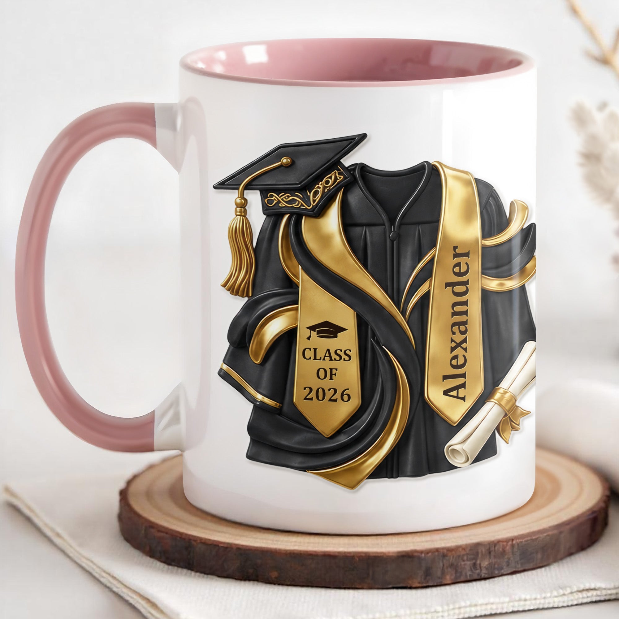 Personalized Custom Graduation Accent Mug Gift for Graduates Accent Mug GradoCreations