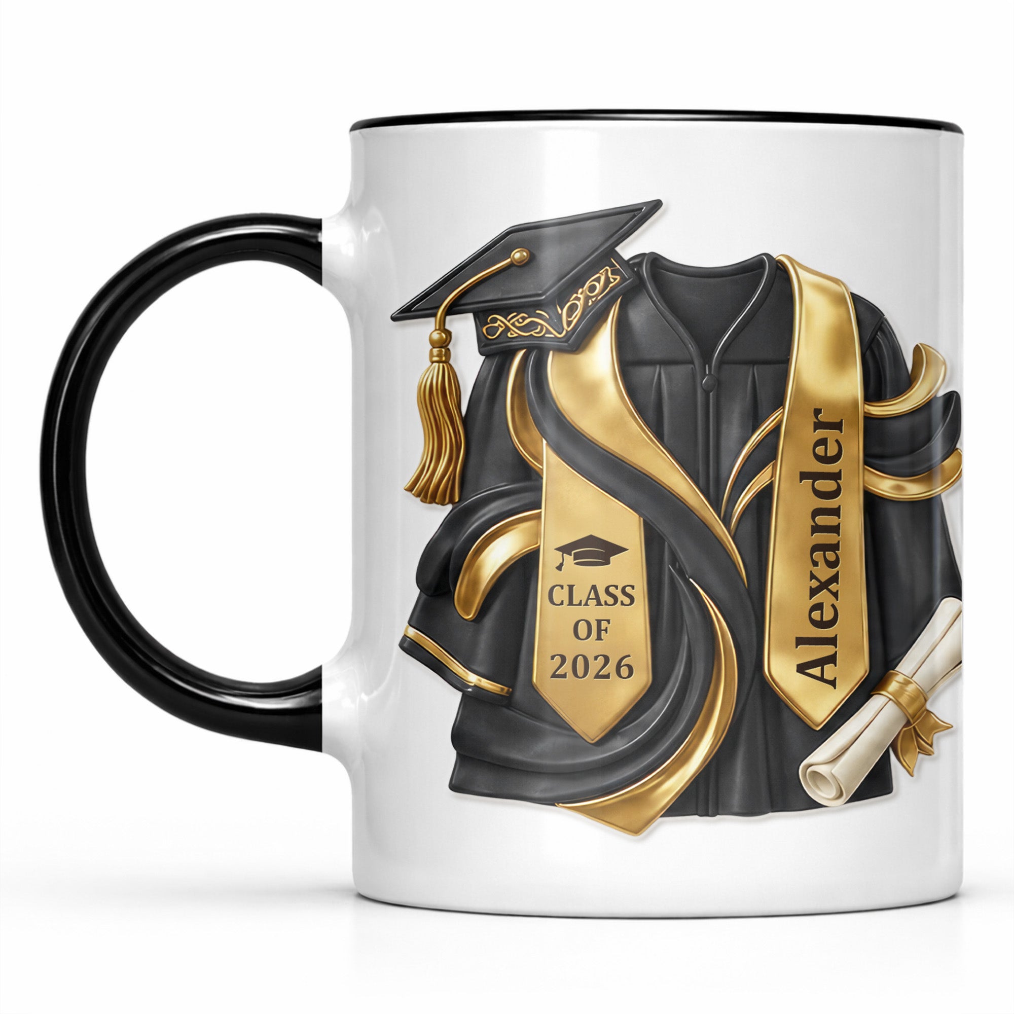 Personalized Custom Graduation Accent Mug Gift for Graduates Accent Mug GradoCreations