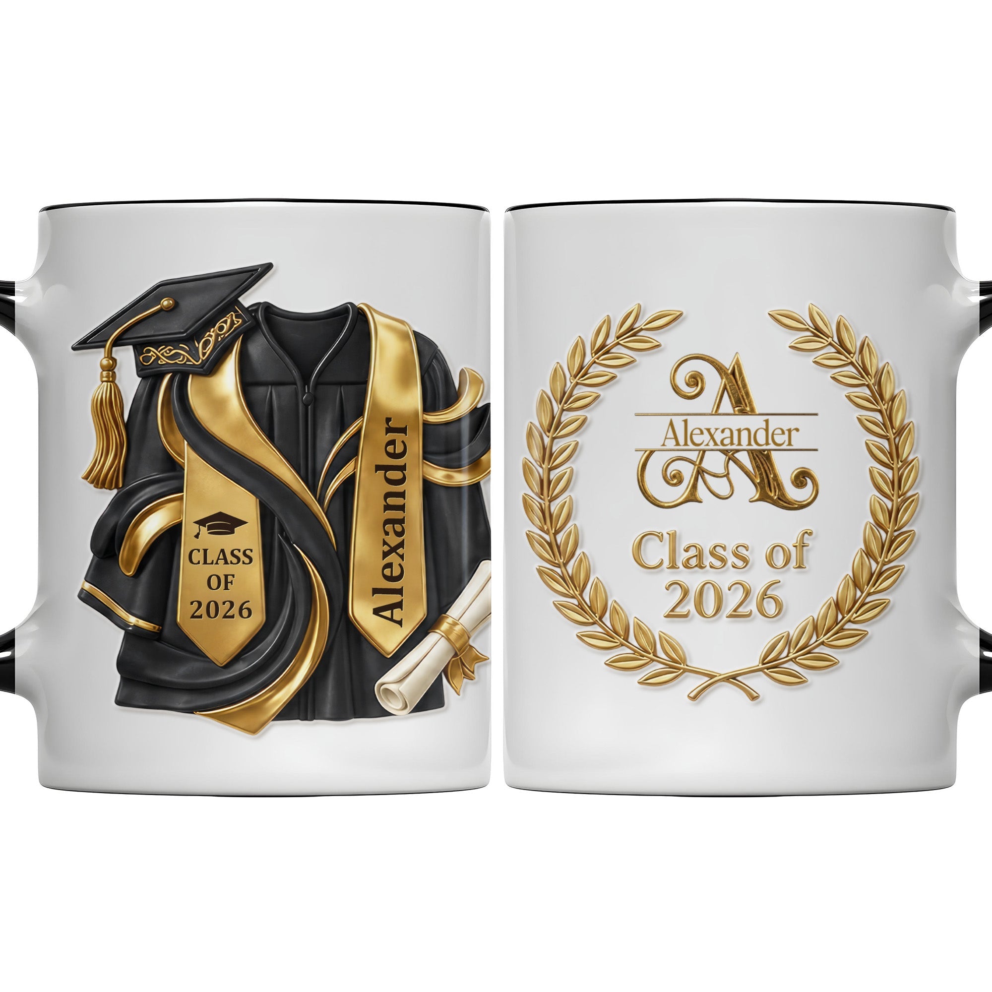 Personalized Custom Graduation Accent Mug Gift for Graduates Accent Mug GradoCreations