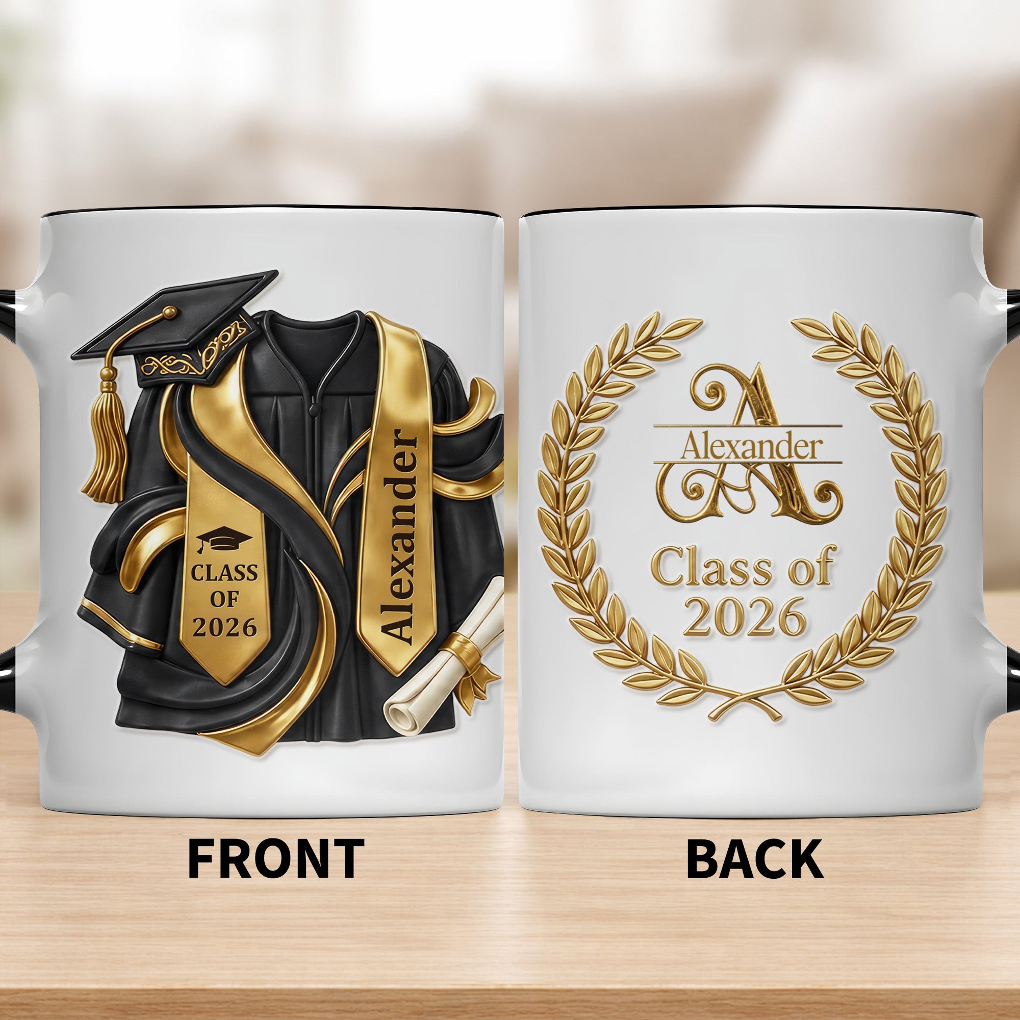Personalized Custom Graduation Accent Mug Gift for Graduates Accent Mug GradoCreations