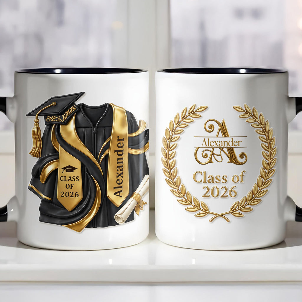 Personalized Custom Graduation Accent Mug Gift for Graduates Accent Mug GradoCreations