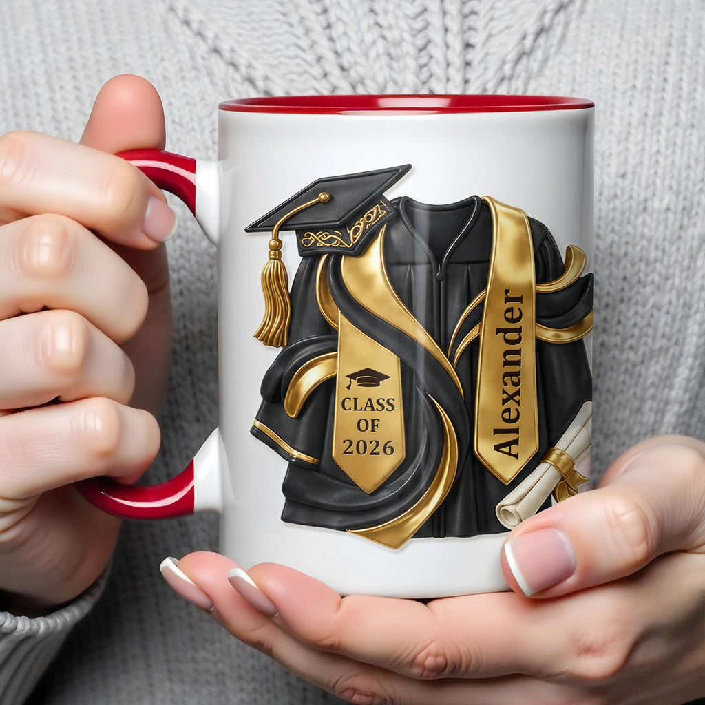 Personalized Custom Graduation Accent Mug Gift for Graduates Accent Mug GradoCreations