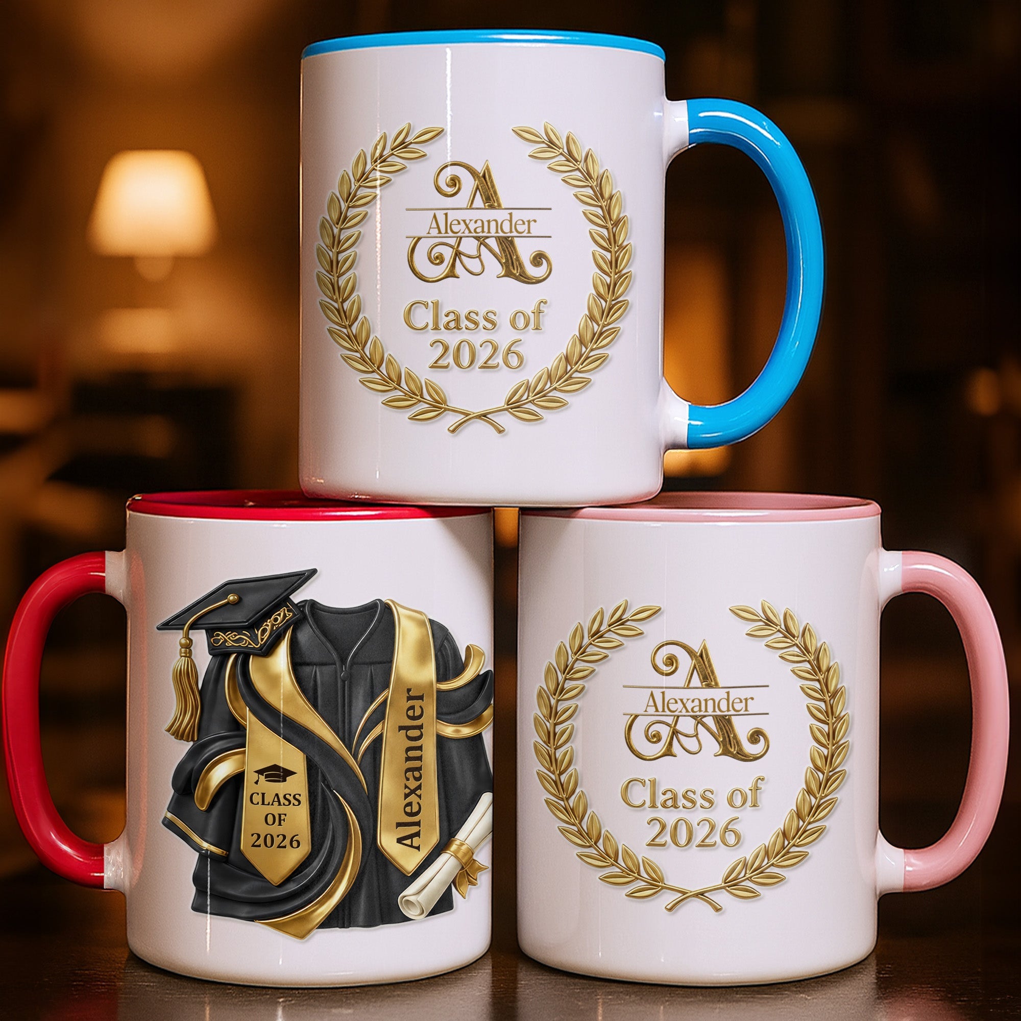 Personalized Custom Graduation Accent Mug Gift for Graduates Accent Mug GradoCreations