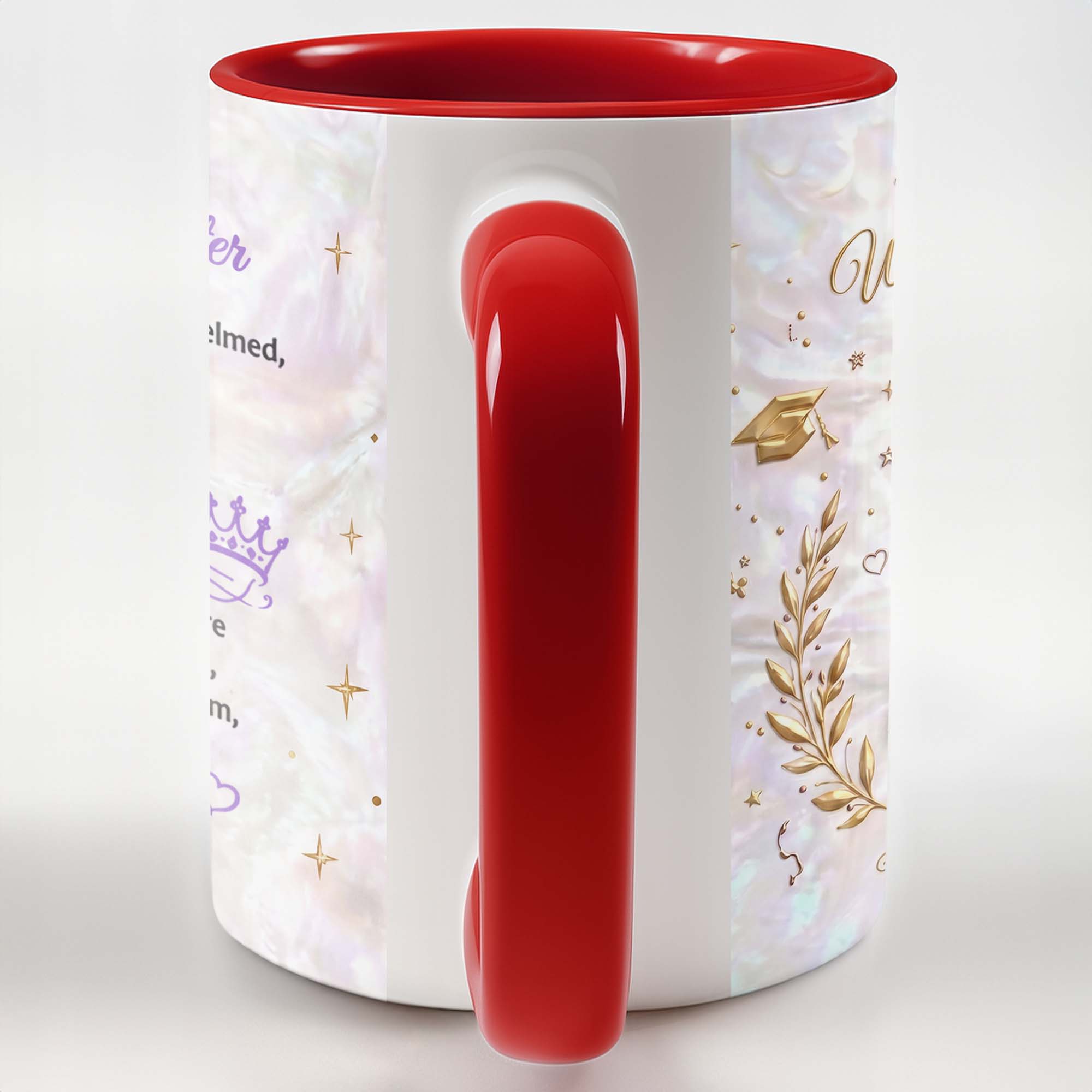 Personalized Graduation Accent Mug Custom Name Gift for Graduate Accent Mug GradoCreations