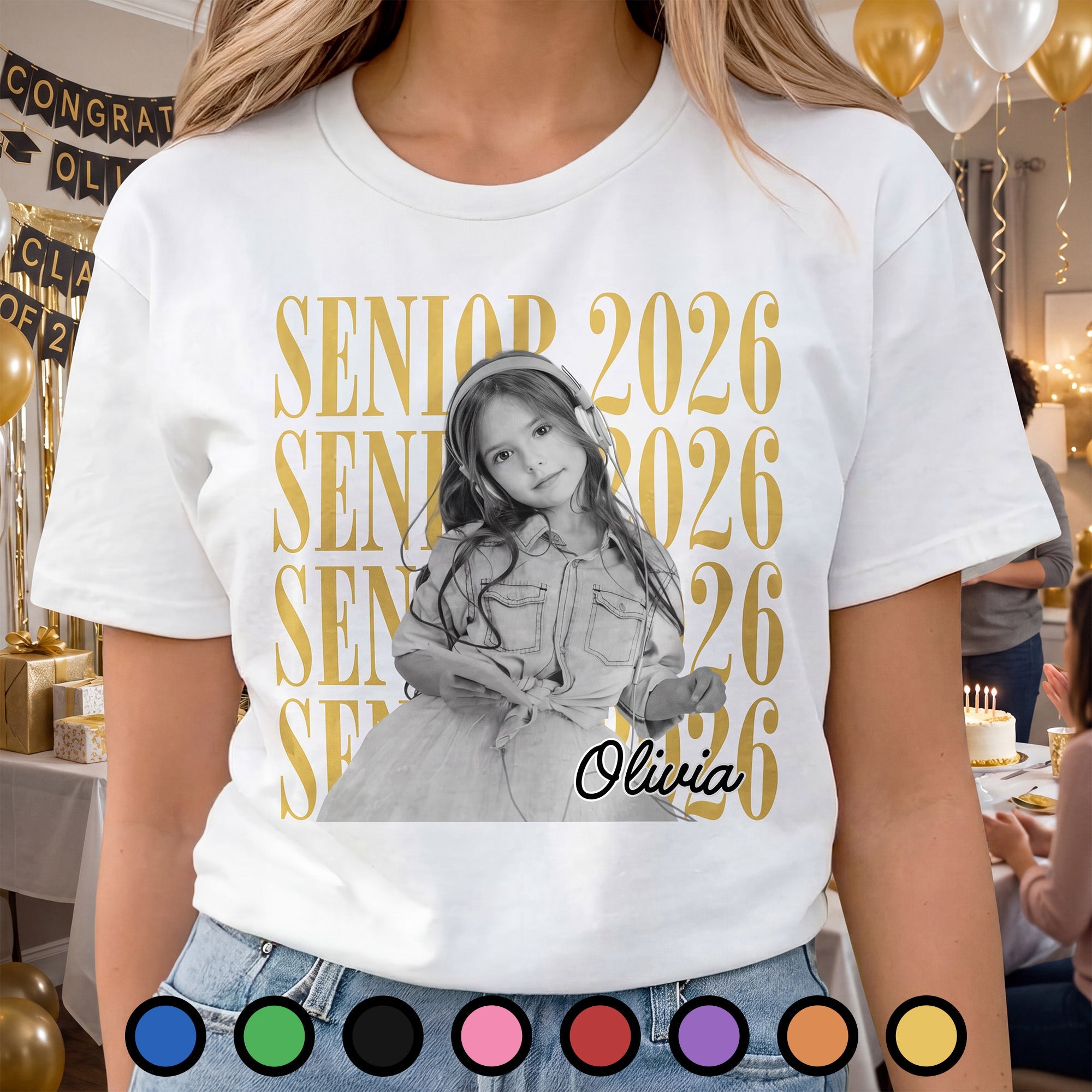 Personalized Graduation T-shirt Custom Photo Gift for Student Shirt GradoCreations