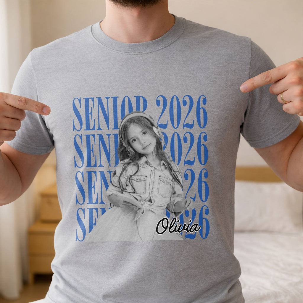 Personalized Graduation T-shirt Custom Photo Gift for Student Shirt GradoCreations