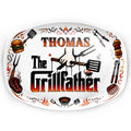 Personalized Custom Plate Gift for Dad BBQ Enthusiast Custom Plate GradoCreations