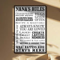 Personalized Family Rules Poster Custom Gift for Grandma Poster GradoCreations