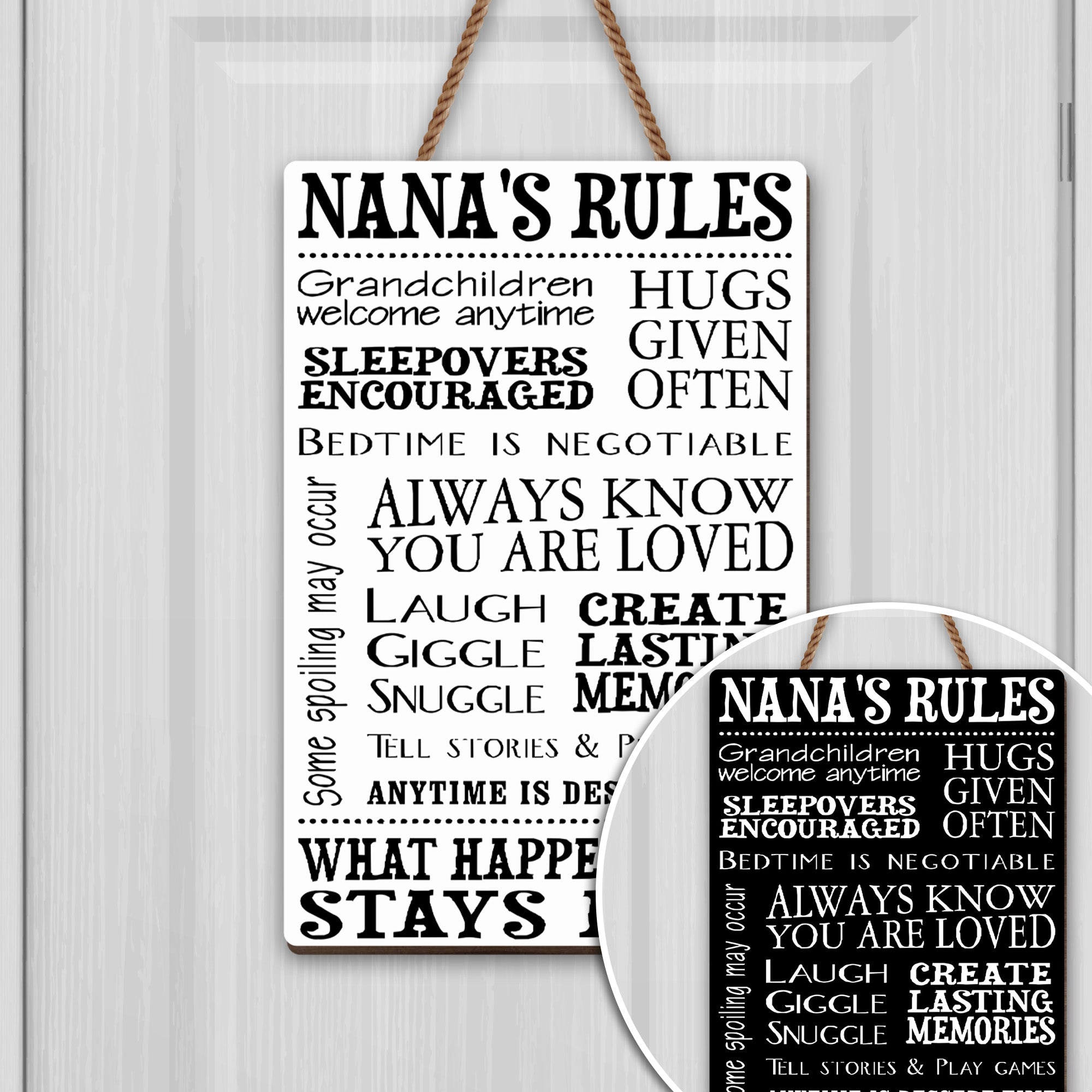 Personalized Wood Sign Custom Shape for Grandma Family Decor Wood Sign GradoCreations