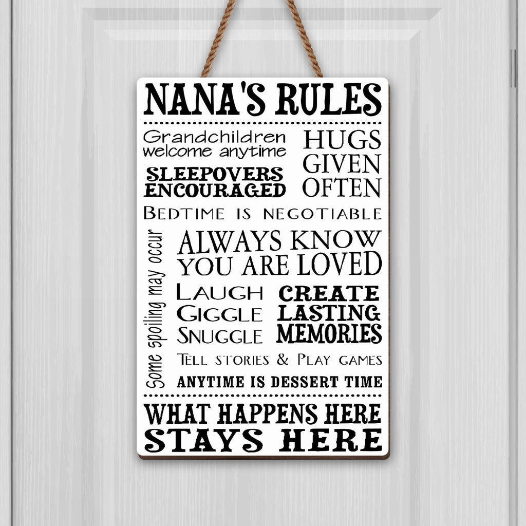 Personalized Wood Sign Custom Shape for Grandma Family Decor Wood Sign GradoCreations