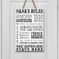 Personalized Wood Sign Custom Shape for Grandma Family Decor Wood Sign GradoCreations