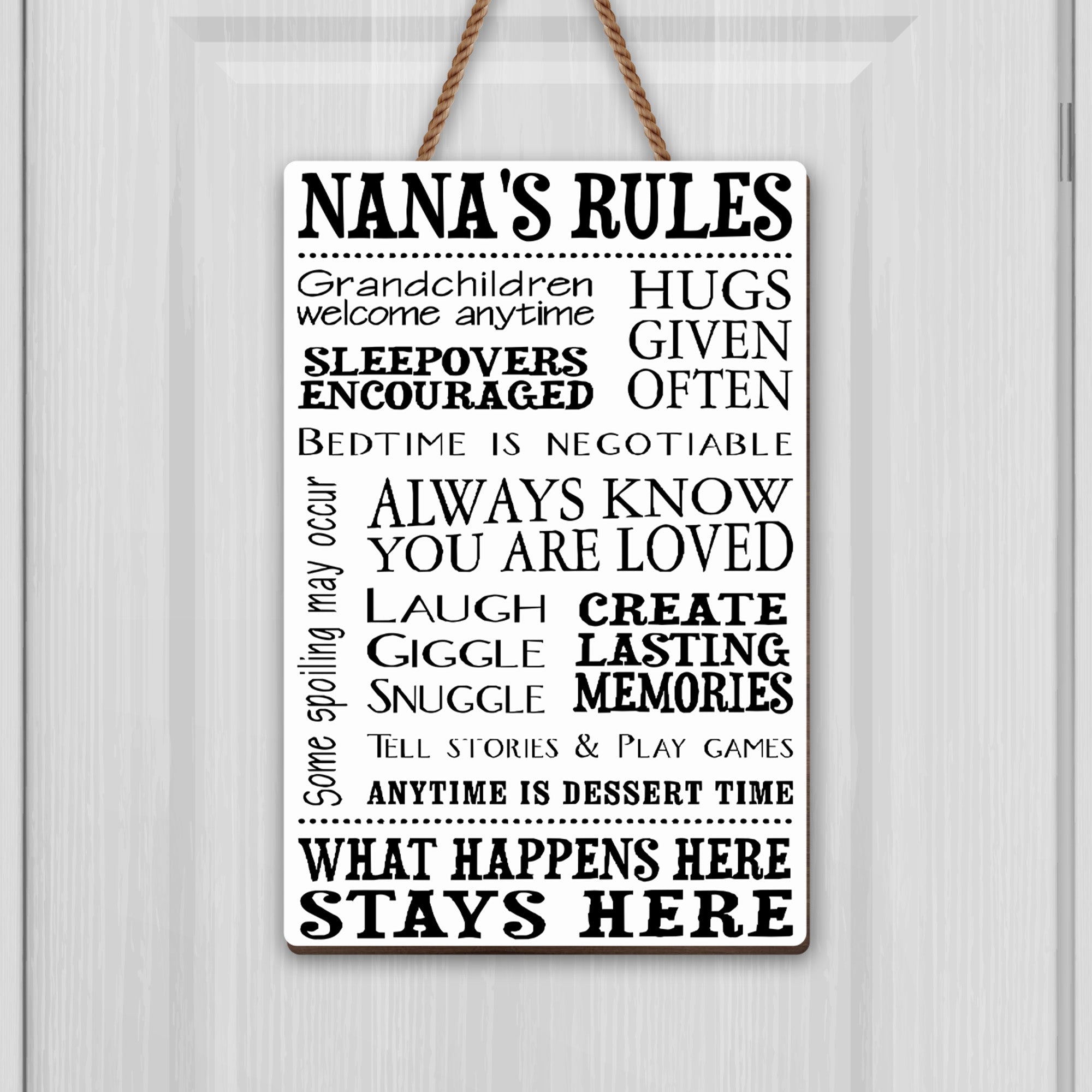 Personalized Wood Sign Custom Shape for Grandma Family Decor Wood Sign GradoCreations