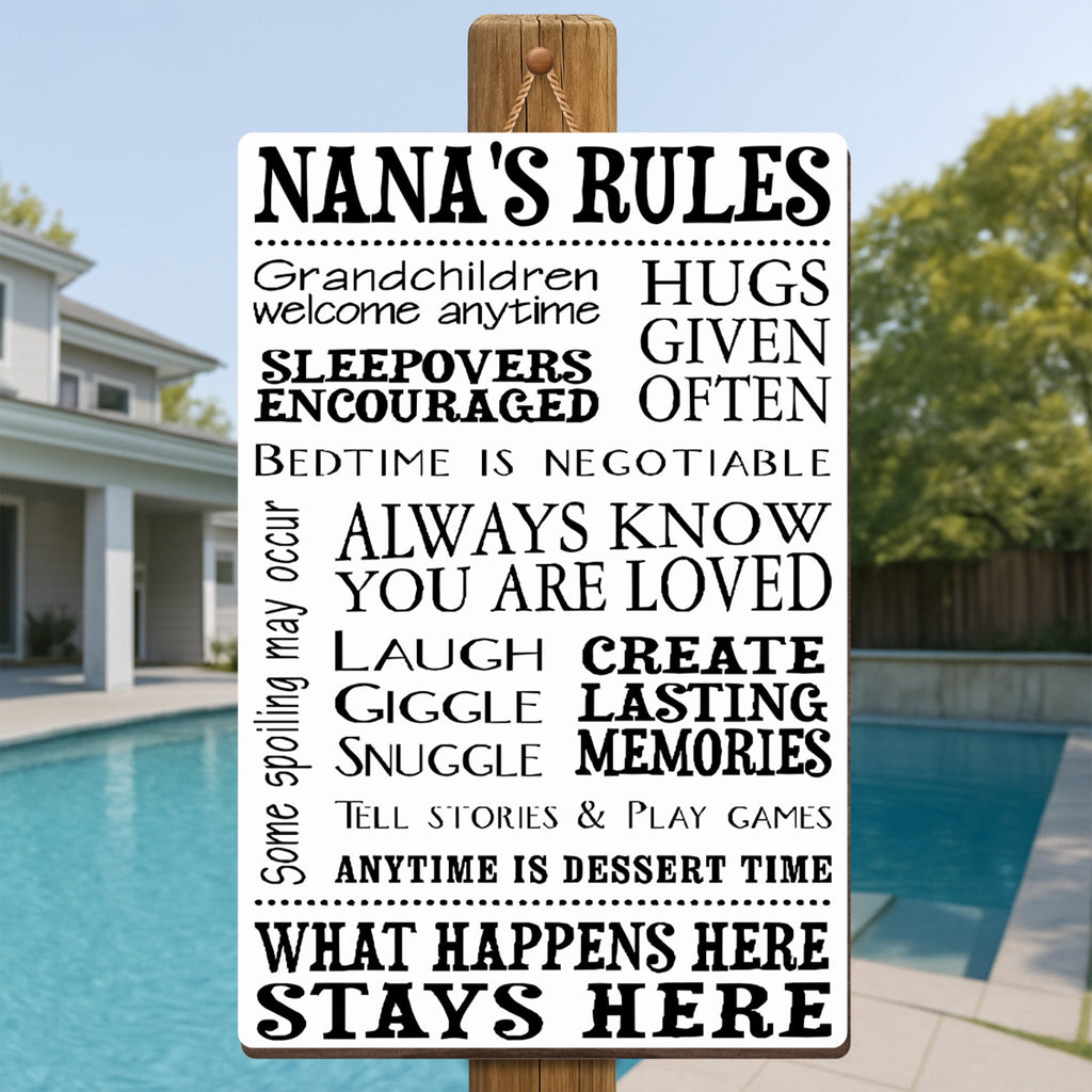 Personalized Wood Sign Custom Shape for Grandma Family Decor Wood Sign GradoCreations