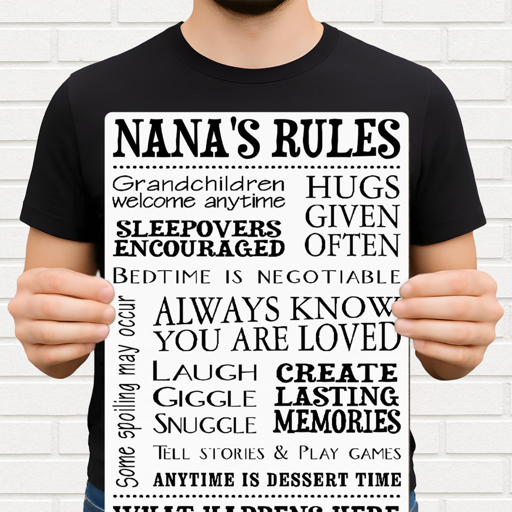 Personalized Wood Sign Custom Shape for Grandma Family Decor Wood Sign GradoCreations