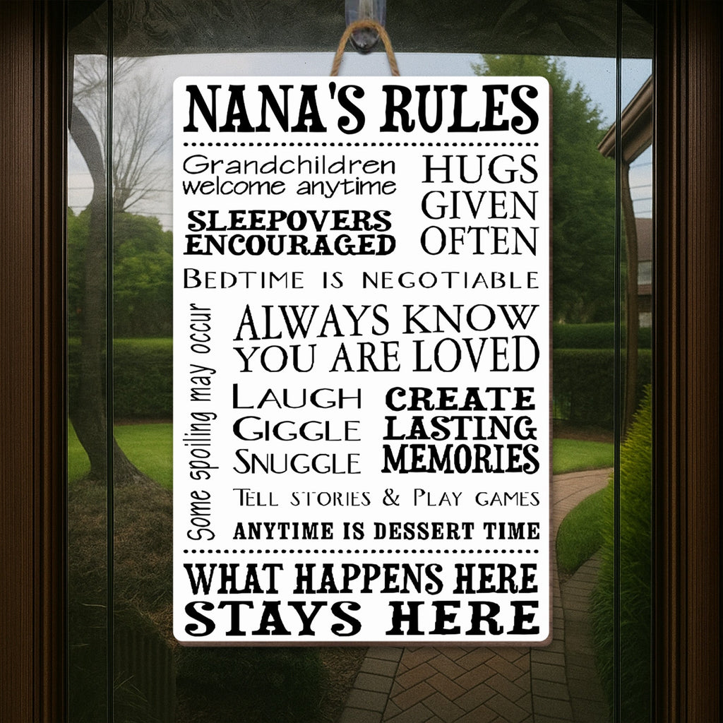 Personalized Wood Sign Custom Shape for Grandma Family Decor Wood Sign GradoCreations