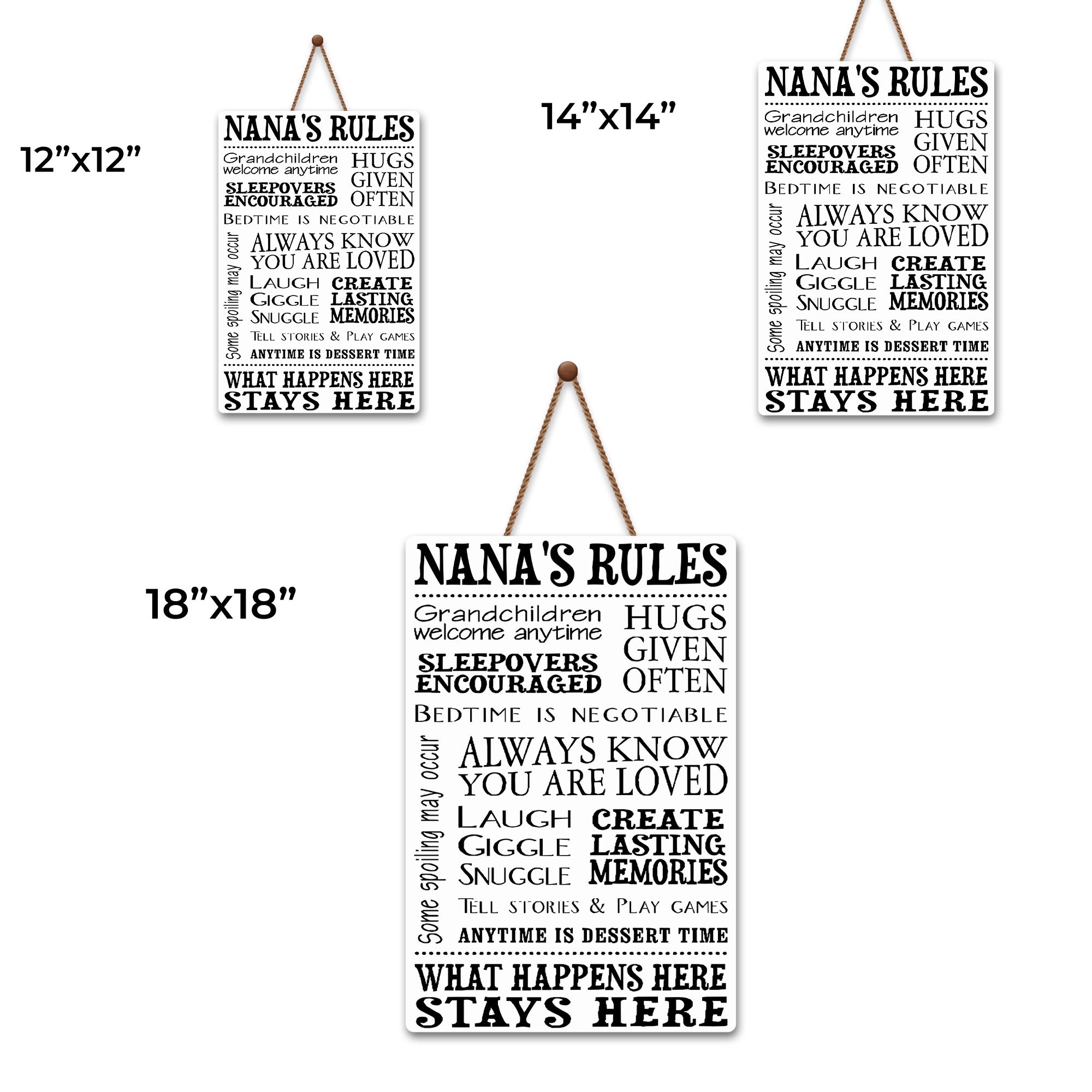 Personalized Wood Sign Custom Shape for Grandma Family Decor Wood Sign GradoCreations