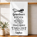 Personalized Kitchen Towel Custom Name Gift for Grandma