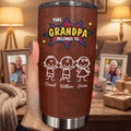 Personalized Stainless Steel Tumbler Custom Kid Art Gift for Grandpa Tumbler GradoCreations