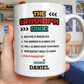 Personalized Grandpa Coffee Mug Video Game Loading Bar Gift Edge-to-edge Mug GradoCreations