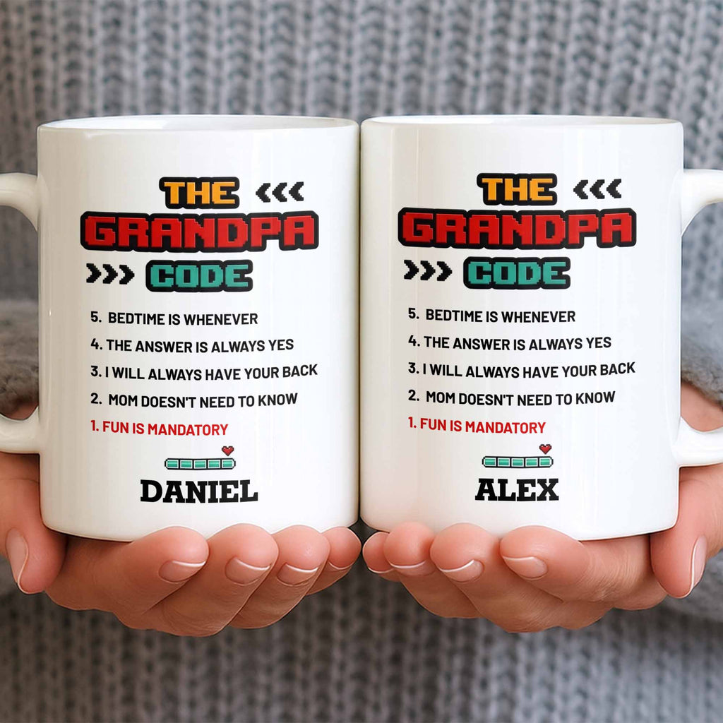 Personalized Grandpa Coffee Mug Video Game Loading Bar Gift Edge-to-edge Mug GradoCreations