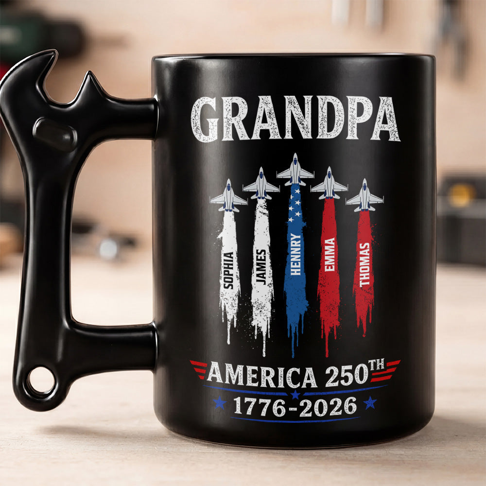 Personalized Wrench Handle Coffee Mug Custom Gift for Grandpa Wrench Handle Mug GradoCreations