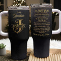 Personalized 40oz Insulated Tumbler Custom Name Gift for Grandson 40oz Tumbler GradoCreations