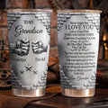 Personalized 20oz Stainless Steel Tumbler for Grandson Gift 20oz Tumbler GradoCreations