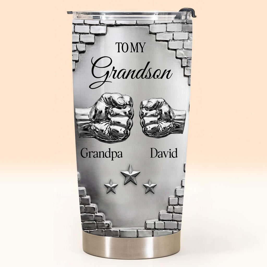Personalized 20oz Stainless Steel Tumbler for Grandson Gift 20oz Tumbler GradoCreations