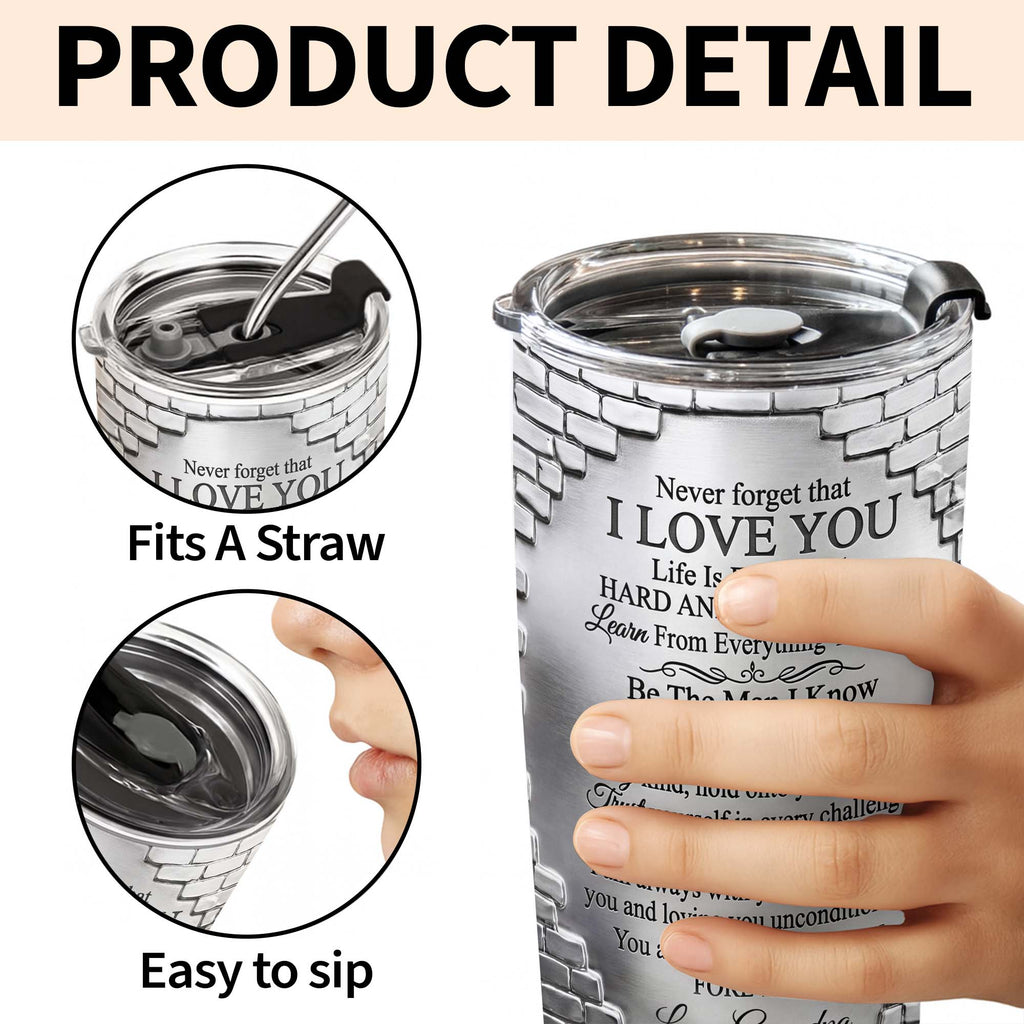 Personalized 20oz Stainless Steel Tumbler for Grandson Gift 20oz Tumbler GradoCreations