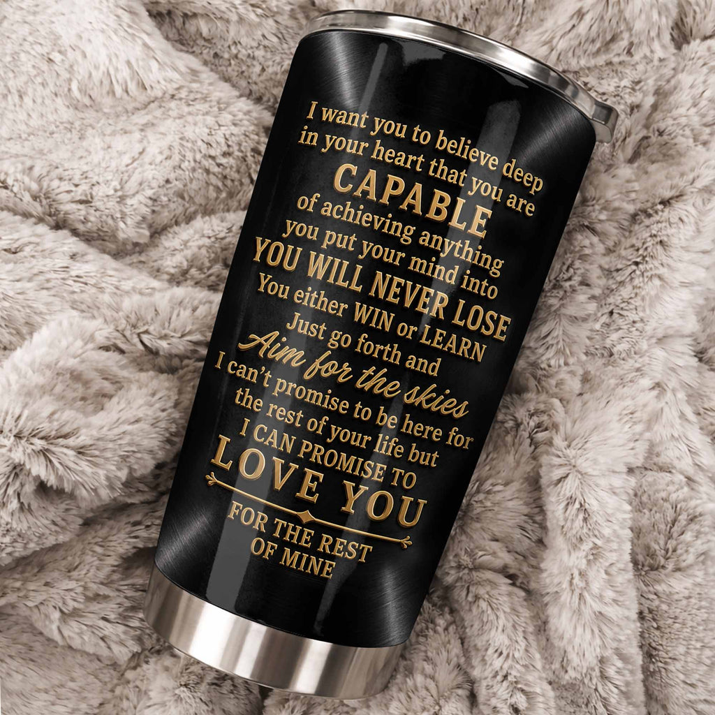 Personalized Stainless Steel Tumbler 20oz Custom Name Gift for Grandson