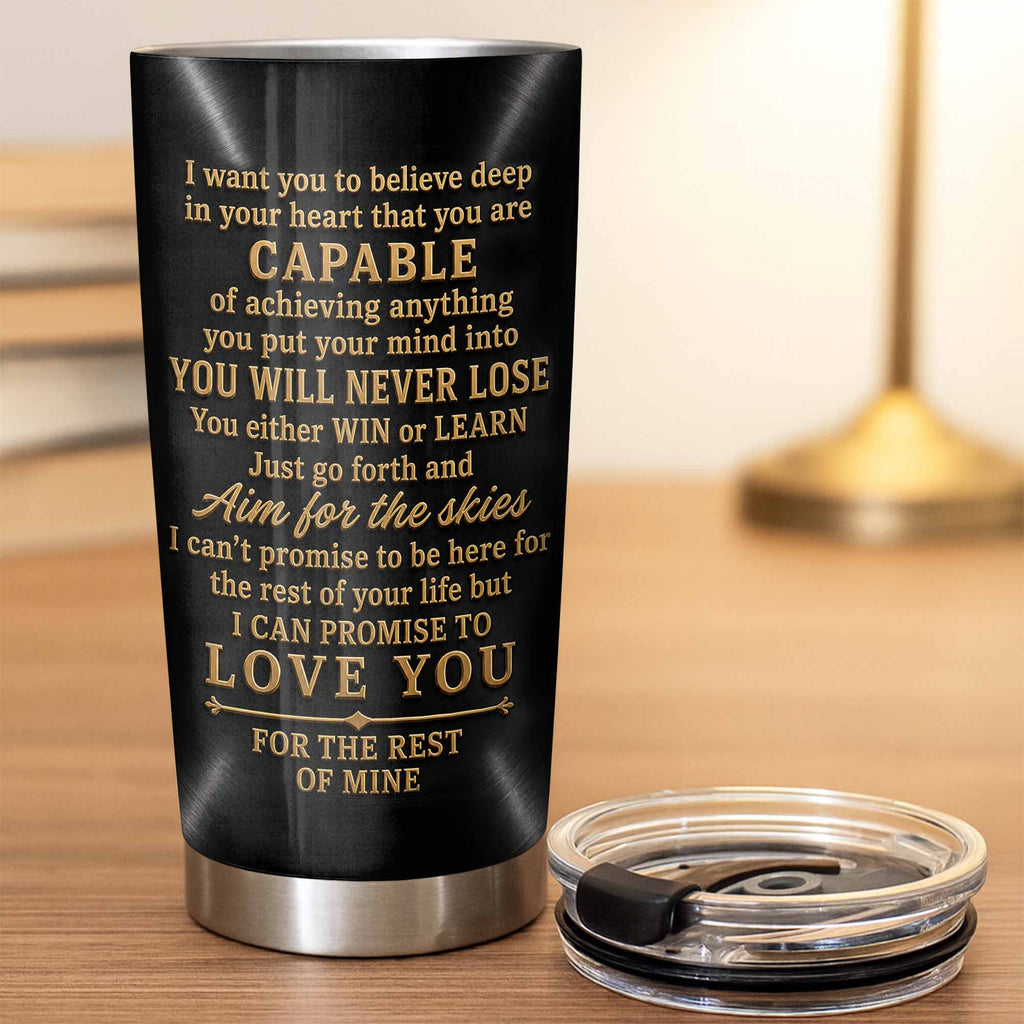 Personalized Stainless Steel Tumbler 20oz Custom Name Gift for Grandson
