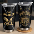 Personalized Stainless Steel Tumbler 20oz Custom Name Gift for Grandson
