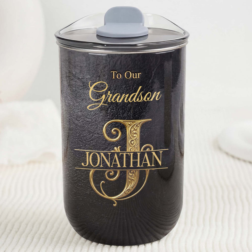 Personalized Monogram Initial 10oz Tumbler for Grandson 10oz tumbler GradoCreations