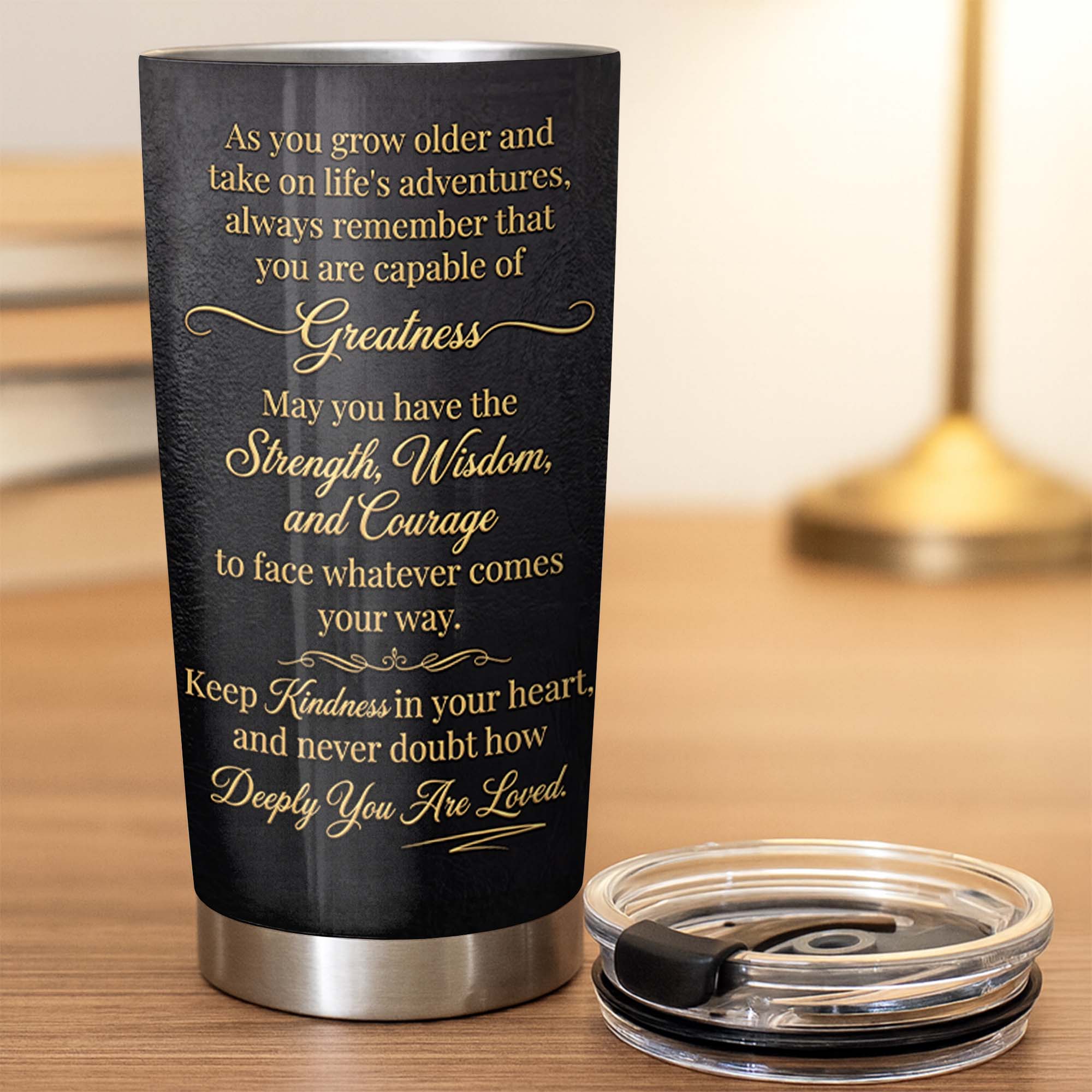 Personalized Stainless Steel Tumbler Custom Name Gift for Grandson Tumbler GradoCreations