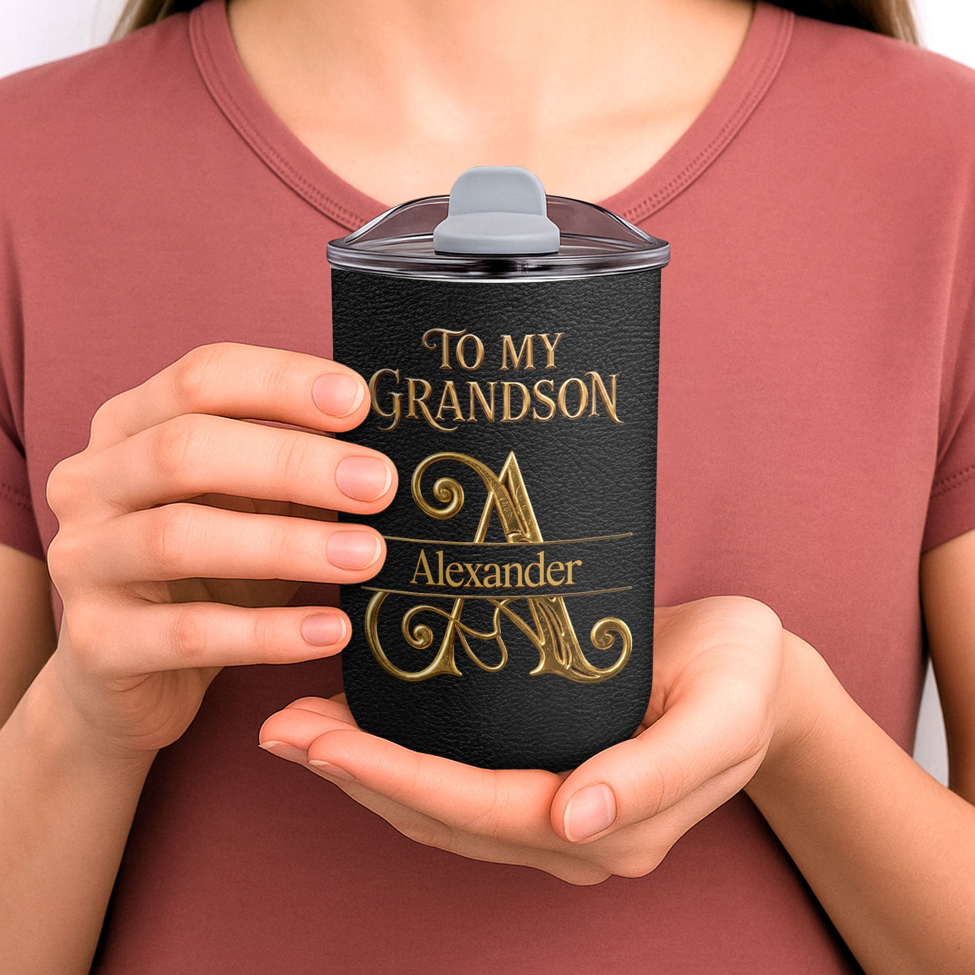 Personalized 10oz Tumbler Custom Name Gift for Grandson