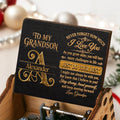 Personalized Wooden Music Box Custom for Grandson Love You