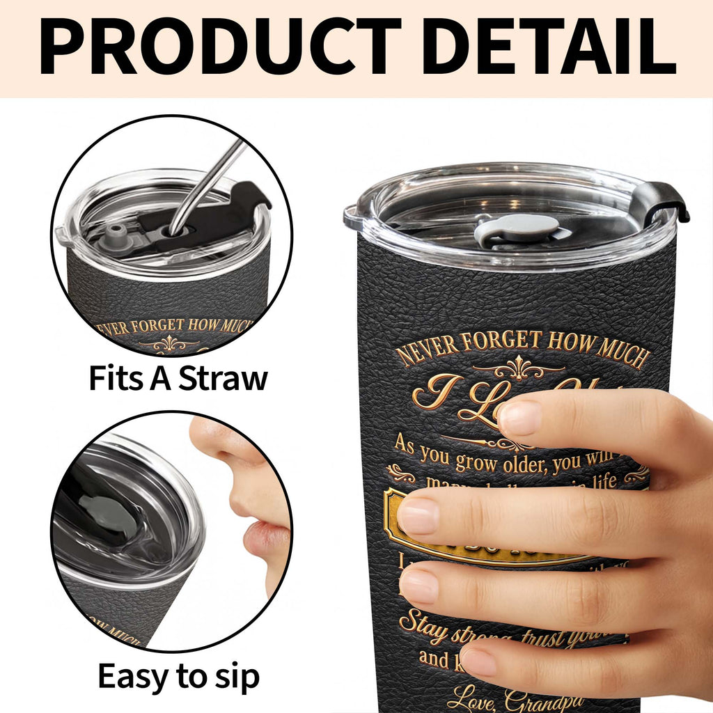 Personalized 20oz Stainless Steel Tumbler for Grandson Gift
