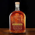 Personalized Whiskey Bottle Custom Name Gift for Grandson