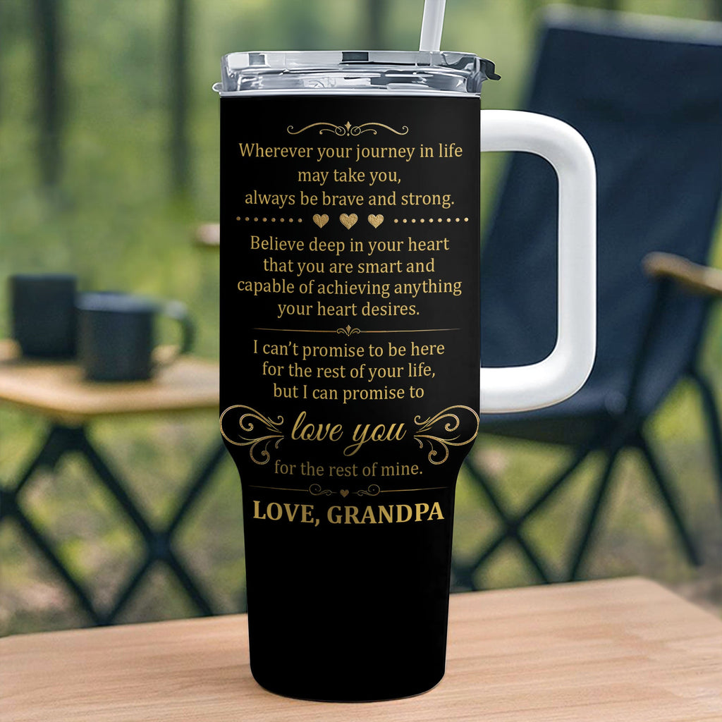 Personalized 40oz Tumbler Custom Name Gift for Grandson 40oz Tumbler GradoCreations