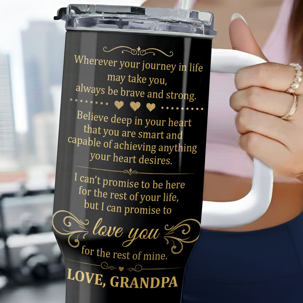 Personalized 40oz Tumbler Custom Name Gift for Grandson 40oz Tumbler GradoCreations