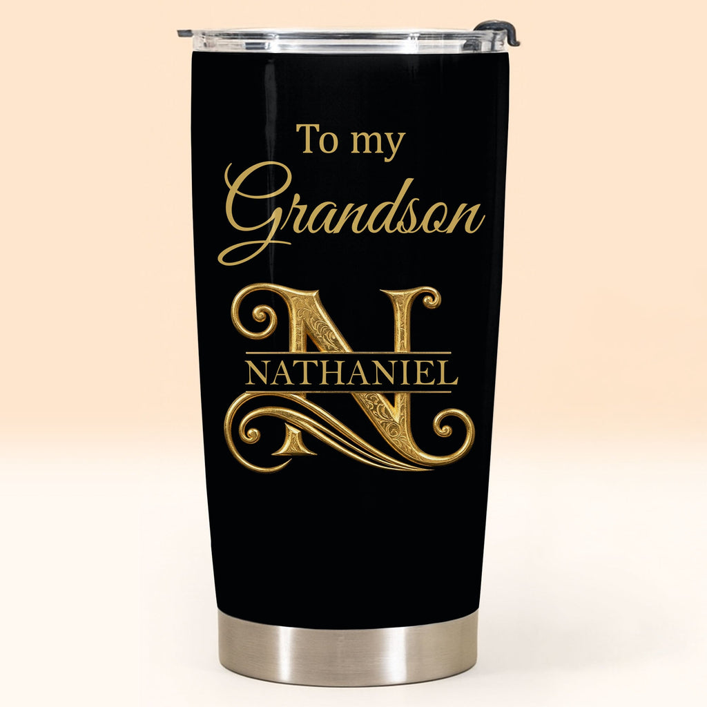 Personalized 20oz Stainless Steel Tumbler Gift for Grandson 20oz Tumbler GradoCreations