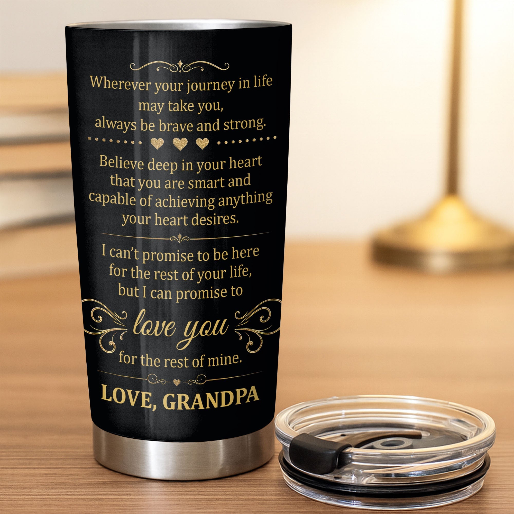 Personalized 20oz Stainless Steel Tumbler Gift for Grandson 20oz Tumbler GradoCreations