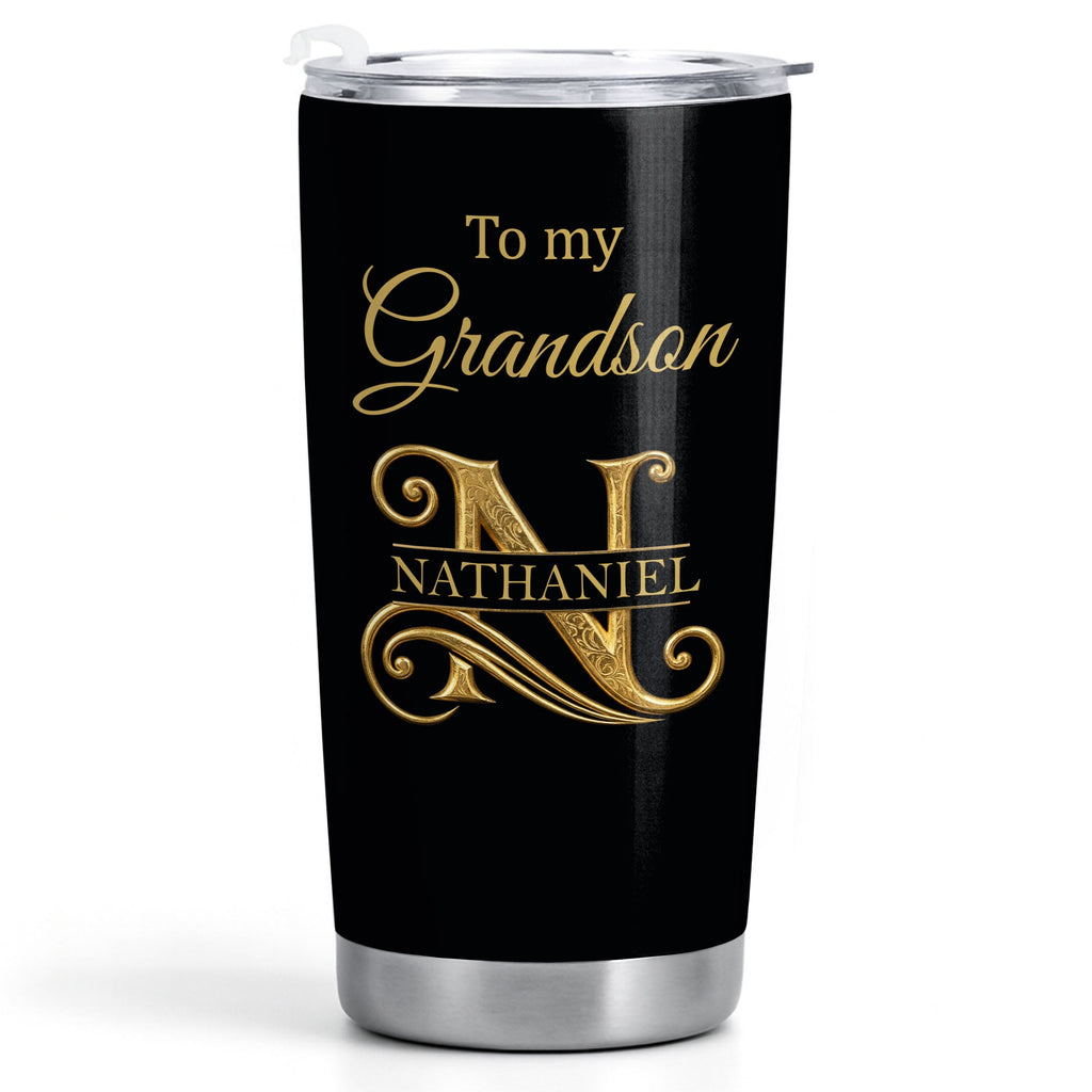 Personalized 20oz Stainless Steel Tumbler Gift for Grandson 20oz Tumbler GradoCreations