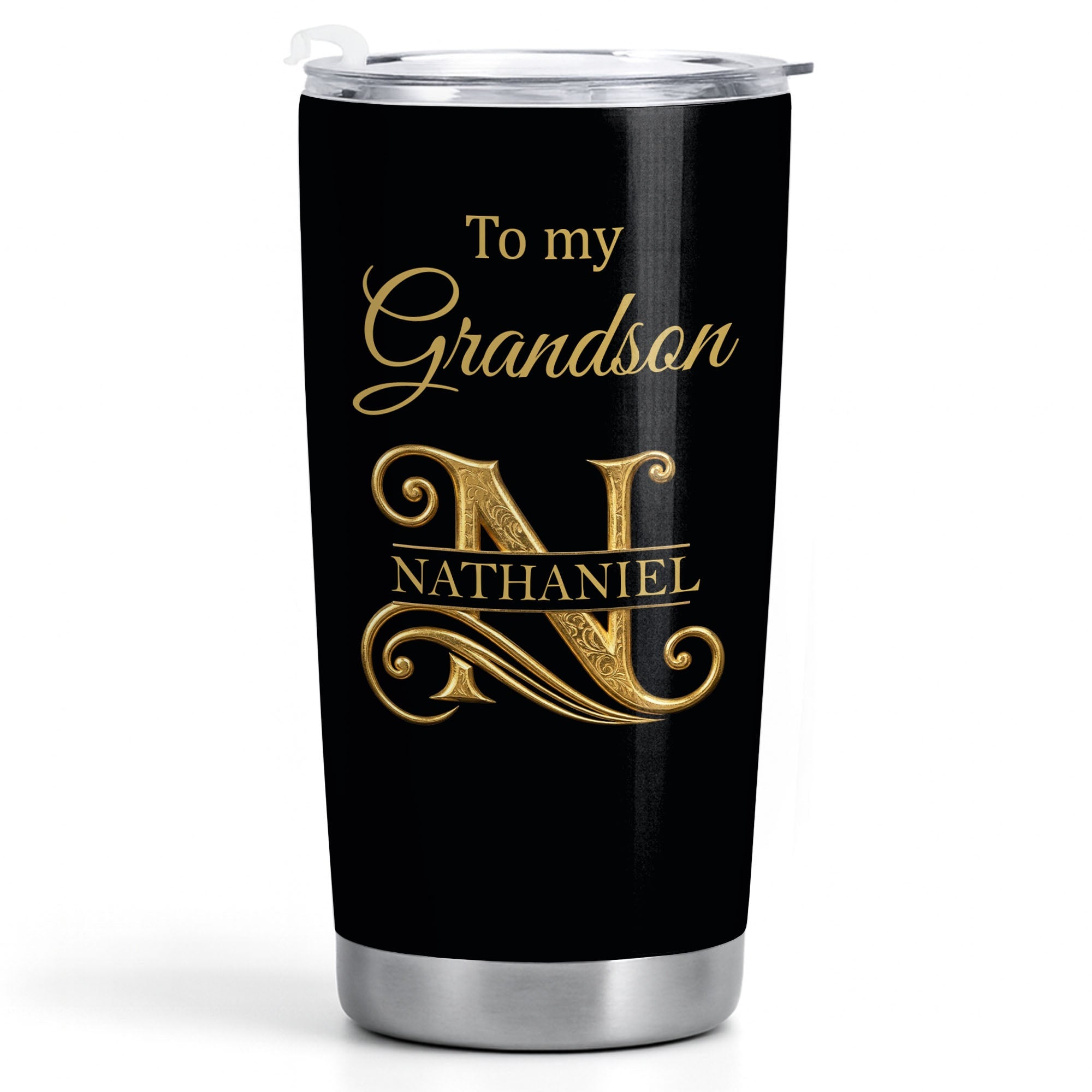 Personalized 20oz Stainless Steel Tumbler Gift for Grandson 20oz Tumbler GradoCreations