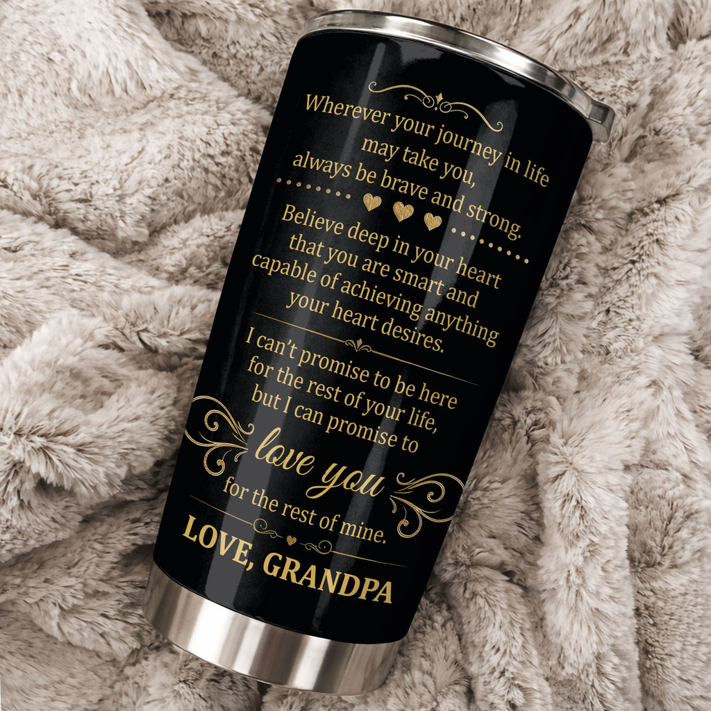 Personalized 20oz Stainless Steel Tumbler Gift for Grandson 20oz Tumbler GradoCreations
