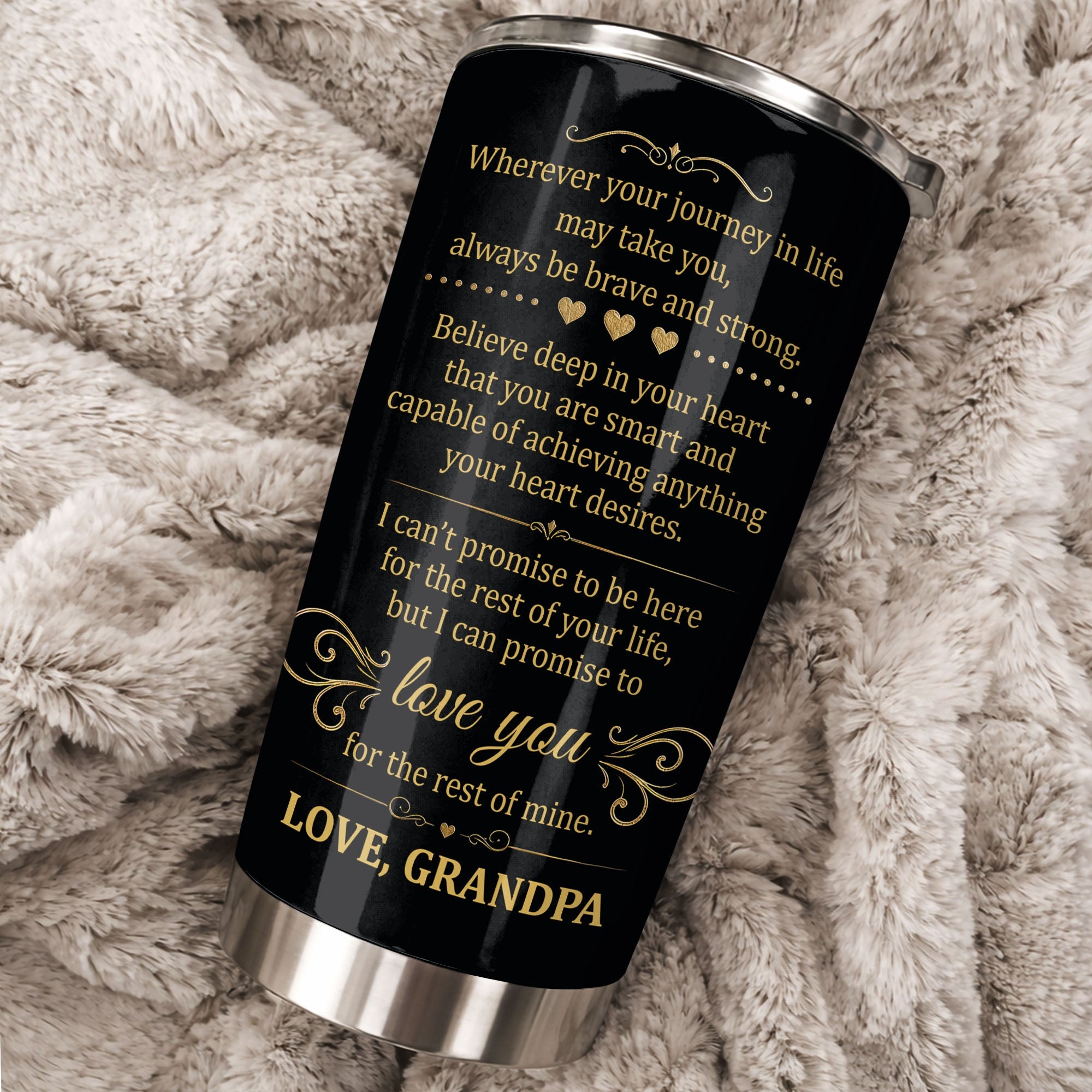 Personalized 20oz Stainless Steel Tumbler Gift for Grandson 20oz Tumbler GradoCreations